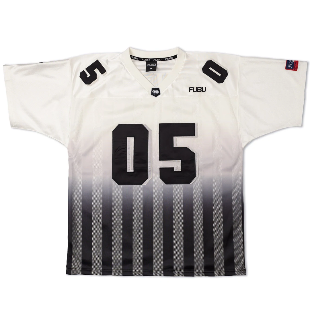 FUBU CORPORATE FOOTBALL JERSEY BLACK/WHITE/RED