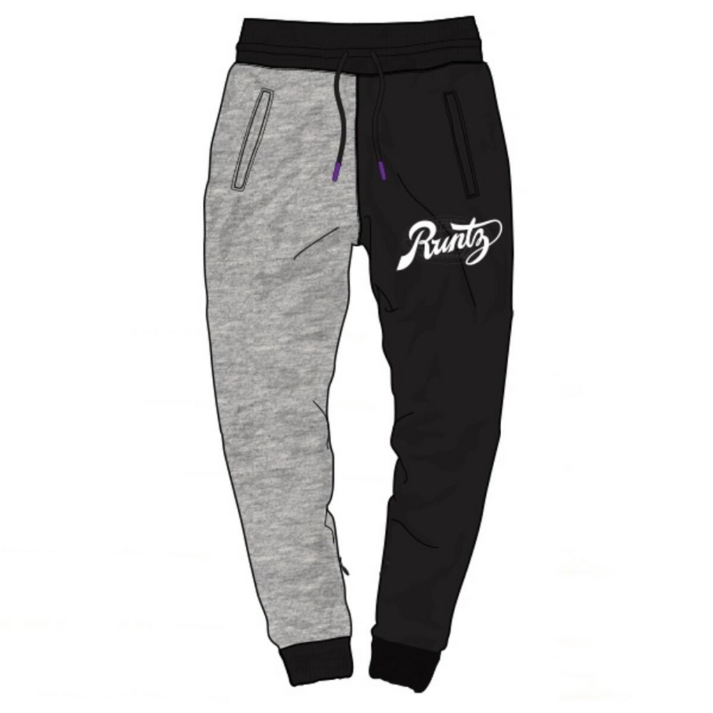 Black by Popular Demand® Unisex Red and Black Joggers Sweatpants