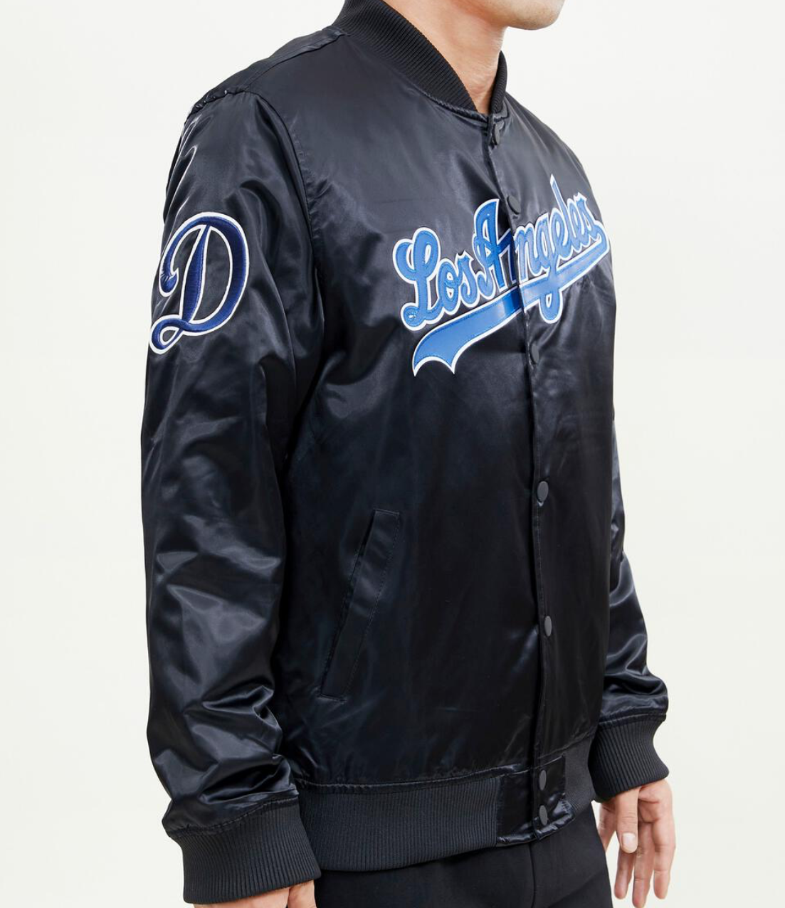 mitchell and ness dodgers satin jacket